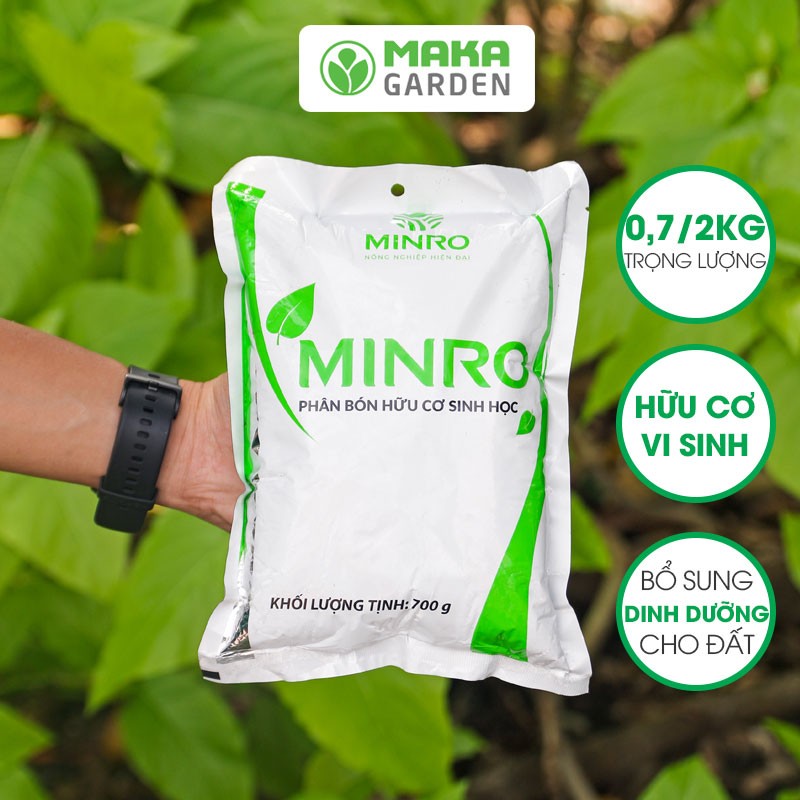Phân bón hữu cơ sinh học viên nén Minro (700gr – 2kg)